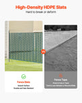 Chain Link Fence Slats 1.2m Green HDPE Privacy Bottom Locking