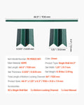 Chain Link Fence Slats 1.2m Green HDPE Privacy Bottom Locking