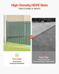 Chain Link Fence Slats 1.5m Green HDPE Privacy Bottom Locking