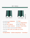 Chain Link Fence Slats 1.5m Green HDPE Privacy Bottom Locking