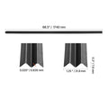 Bottom Locking Privacy Slats, Single-Wall Vertical Bottom-Locking Slats for Chain-Link Fence, High-Density HDPE Chain Link Slats Ideally Fit 1.8 m High Fence for Garden Farm Sports Field(Black)