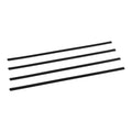 Bottom Locking Privacy Slats, Single-Wall Vertical Bottom-Locking Slats for Chain-Link Fence, High-Density HDPE Chain Link Slats Ideally Fit 1.8 m High Fence for Garden Farm Sports Field(Black)
