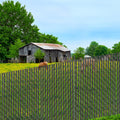 Chain Link Fence Slats 1.8m HDPE Bottom Locking Privacy Black