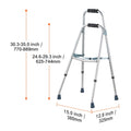 Folding Hemi Walker One Arm Mobility Walker for Senior & Adjustable Height