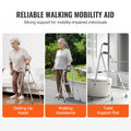 Folding One Arm Walker Hemi Adjustable Height Senior Mobility