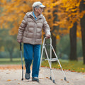 Folding One Arm Walker Hemi Adjustable Height Senior Mobility