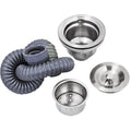 Handmade Sink Non-magnetic Stainless Steel Kitchen Sink Hand Made 1 Compartment 40.6 x 39.4 x 25.4 cm Capacity Huge Tub Sink with Right Hand Platform for Farmhouse Cafe Shop Hospital