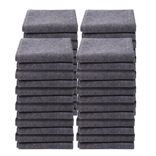 Moving Blanket 72x54" 24 Pack Heavy Duty Recycled Cotton Furniture Pads