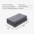 Moving Blankets, 1829 x 1372 mm, 12 kg/dz Weight, 12 Pack, Professional Recycled Cotton Packing Blanket, Large Heavy Duty Shipping Mover Pads Perfect for Protecting Furniture, Floors, Appliances