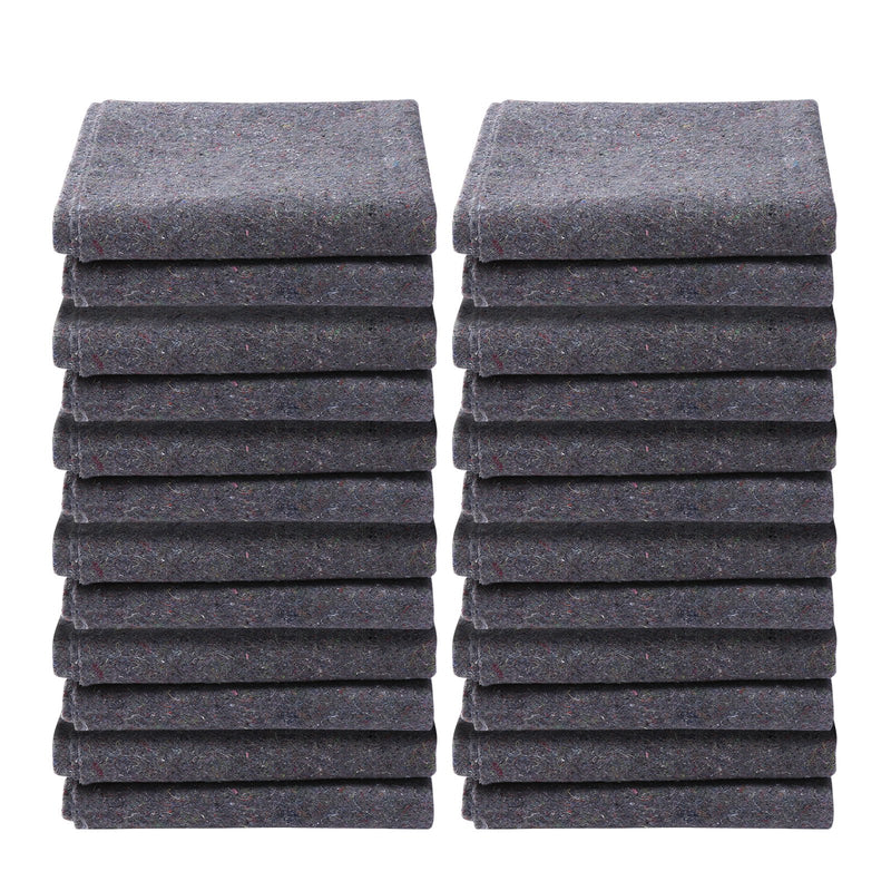 Moving Blankets, 1829 x 1372 mm, 12 kg/dz Weight, 12 Pack, Professional Recycled Cotton Packing Blanket, Large Heavy Duty Shipping Mover Pads Perfect for Protecting Furniture, Floors, Appliances