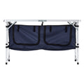 Camping Kitchen Table Folding Outdoor Cook Station 3 Height Blue