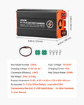 DC to DC Battery Charger, 520W, 40A Alternator Charger, Fast DC-DC Charging for Portable Power Stations, Compatible with LiFePO4 Lead-Acid AGM GEL Batteries, for RVs, Cars, Home Backup Power