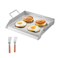 Stainless Steel Griddle 18x16 inch Flat Top BBQ Grill Teppanyaki