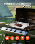 Stainless Steel Griddle 18x16 inch Flat Top BBQ Grill Teppanyaki