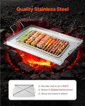 Stainless Steel Griddle 23x16 inch Flat Top Gas BBQ Teppanyaki