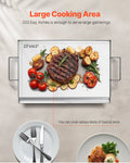 Stainless Steel Griddle 23x16 inch Flat Top Gas BBQ Teppanyaki