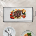 Stainless Steel Griddle 32x16 inch Gas BBQ Grill Teppanyaki Flat Top