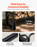 Firewood Rack 1/2 Cord 257x36x117cm Waterproof Cover 660lb