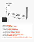Firewood Rack 1/2 Cord 257x36x117cm Waterproof Cover 660lb