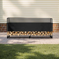 Firewood Rack 1/2 Cord 257x36x117cm Waterproof Cover 660lb