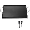 Carbon Steel Griddle, 24x16 inch Universal Flat Top Rectangular Plate, Gas Grill Griddle for BBQ Grill, Teppanyaki, Portable Family Cookware with Handle, for Camping Tailgating Party