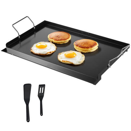 Carbon Steel Griddle 24x16 Inch Flat Top BBQ Grill Teppanyaki Camping