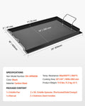 Carbon Steel Griddle 24x16 Inch Flat Top BBQ Grill Teppanyaki Camping