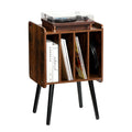 Levitex 2 Tier Record Player Stand 4 Drawer Vinyl Storage Wooden