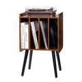 Levitex 2 Tier Record Player Stand 4 Drawer Vinyl Storage Wooden