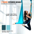 Aerial Yoga Swing 10m Nylon Hammock Kit Hardware Blue