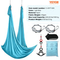 Aerial Yoga Swing 10m Nylon Hammock Kit Hardware Blue