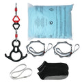 Aerial Yoga Swing 10m Nylon Hammock Kit Hardware Blue