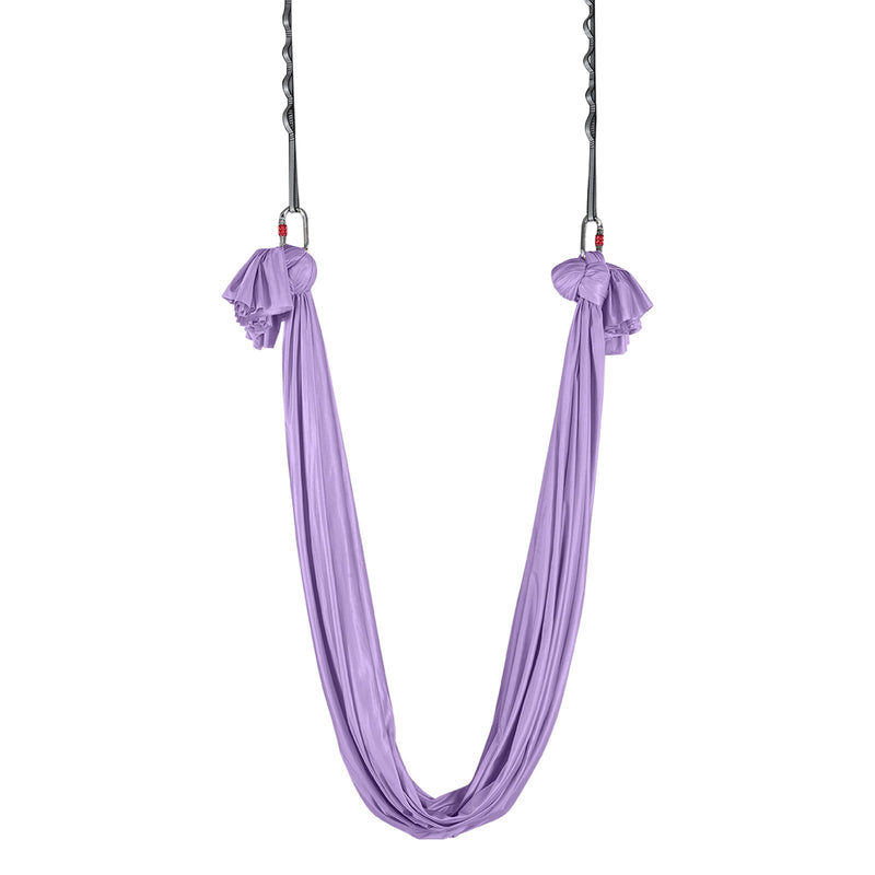 Aerial Yoga Hammock Swing 4m Purple Nylon Full Rigging Hardware