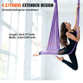 Aerial Yoga Hammock Swing 4m Purple Nylon Full Rigging Hardware