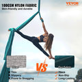 Aerial Yoga Hammock Swing 5m Kit 100gsm Nylon Green