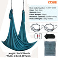 Aerial Yoga Hammock Swing 5m Kit 100gsm Nylon Green