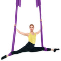 Aerial Silk & Yoga Swing, 8 m Length, Aerial Yoga Hammock Kit with 100gsm Nylon Fabric, Full Rigging Hardware & Easy Set-up Guide, Antigravity Flying for All Levels Fitness Bodybuilding, Purple