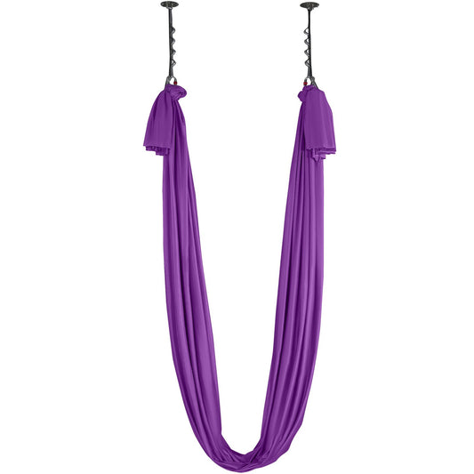 Aerial Yoga Swing 8m Purple Hammock Kit Nylon Fabric Hardware
