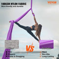 Aerial Yoga Swing 8m Purple Hammock Kit Nylon Fabric Hardware