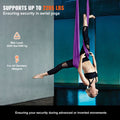Aerial Yoga Swing 8m Purple Hammock Kit Nylon Fabric Hardware