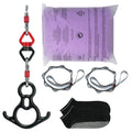 Aerial Yoga Swing 8m Purple Hammock Kit Nylon Fabric Hardware