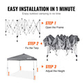 Pop Up Canopy 10x10ft 250D PU Silver Waterproof Gazebo + Bag