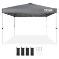 Pop Up Canopy 10x10ft 250D PU Silver Waterproof Gazebo + Bag