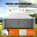 10x20FT Pop Up Canopy Tent Gazebo White Sidewalls Bag