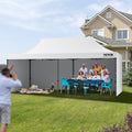 10x20FT Pop Up Canopy Tent Gazebo White Sidewalls Bag