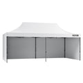 10x20FT Pop Up Canopy Tent Gazebo White Sidewalls Bag