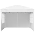 Pop Up Canopy 2.95x2.95m Gazebo 3 Sidewalls Ventilated Windows