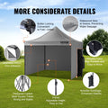 Pop Up Canopy 3x3m UV Resistant Waterproof Gazebo Wheeled Bag