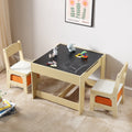 Kids Wooden Table Chair Set Activity Storage 4 Boxes