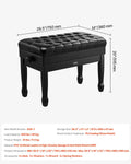 Piano Bench Duet Adjustable 20.3-23.4